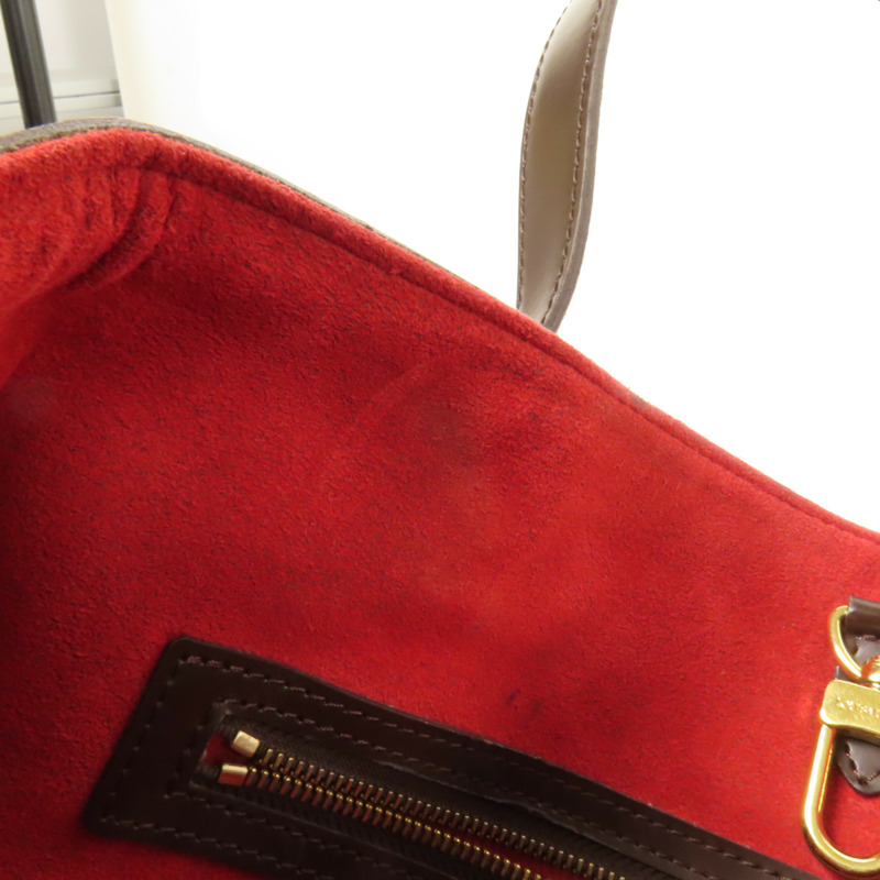 LOUIS VUITTON Damier Hampstead MM金扣手挽袋-15