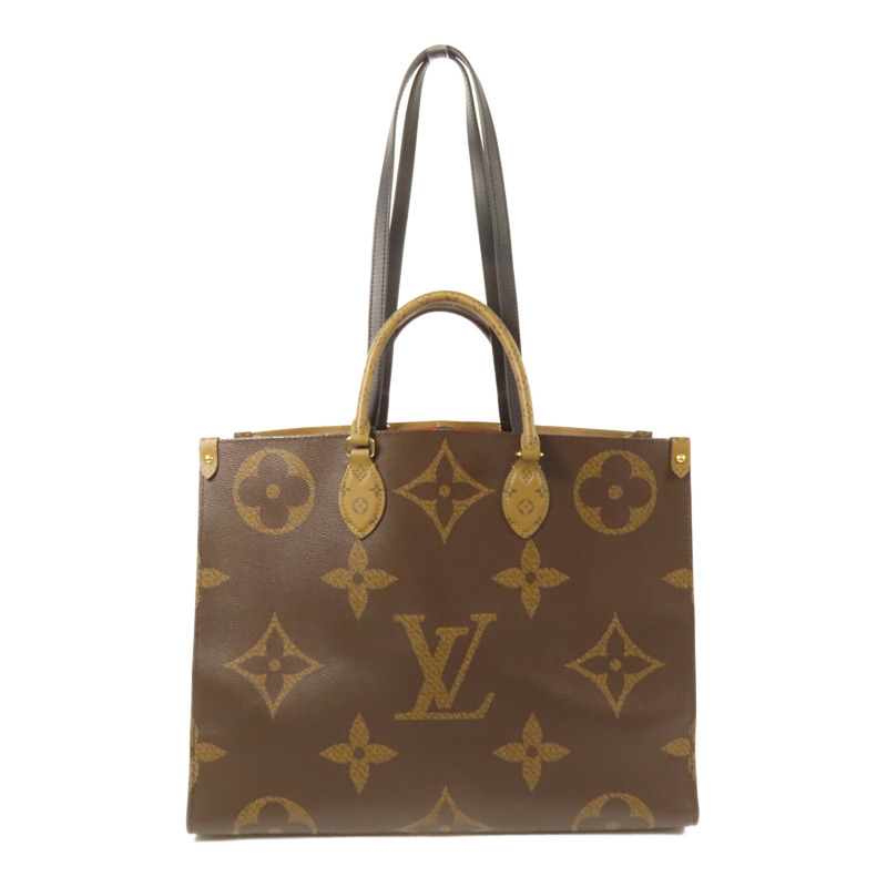 LOUIS VUITTON Monogram Giant OnTheGo GM金扣手挽肩背兩用袋-0