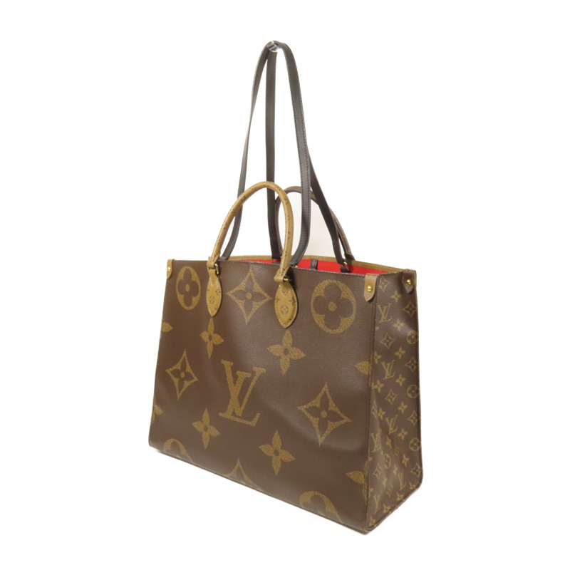 LOUIS VUITTON Monogram Giant OnTheGo GM金扣手挽肩背兩用袋-2