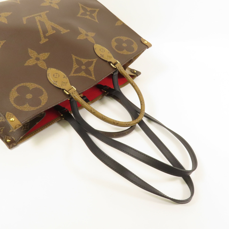 LOUIS VUITTON Monogram Giant OnTheGo GM金扣手挽肩背兩用袋-4
