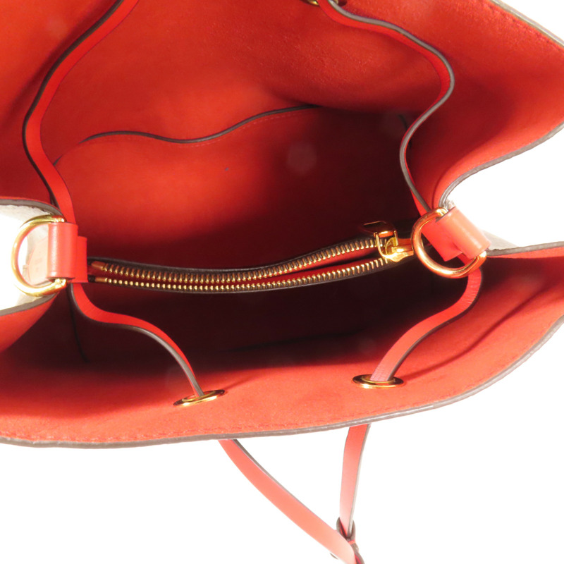 LOUIS VUITTON Monogram Neo Noe Bucket Bag金扣肩背袋Coquelicot-5