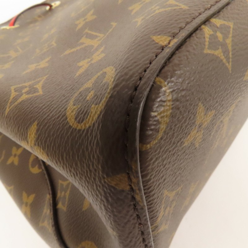 LOUIS VUITTON Monogram Neo Noe Bucket Bag金扣肩背袋Coquelicot-12