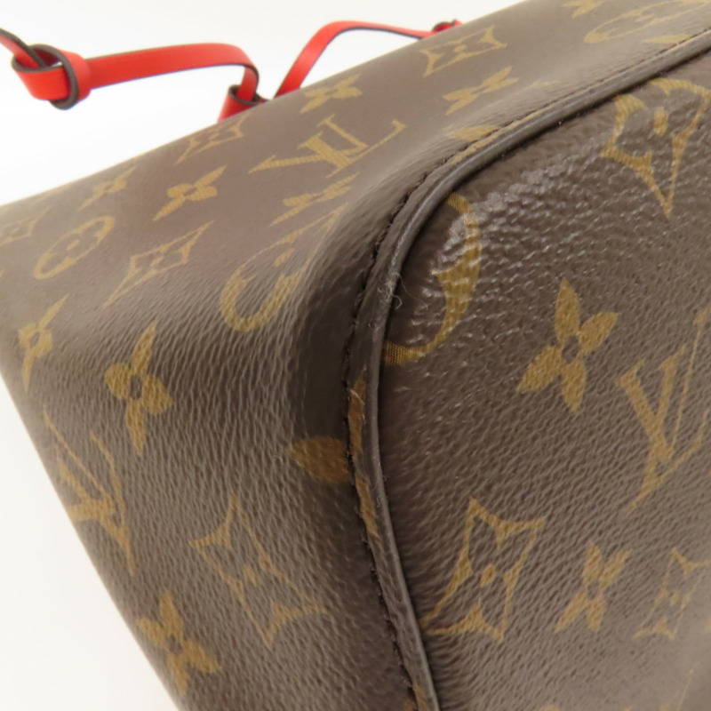 LOUIS VUITTON Monogram Neo Noe Bucket Bag金扣肩背袋Coquelicot-14