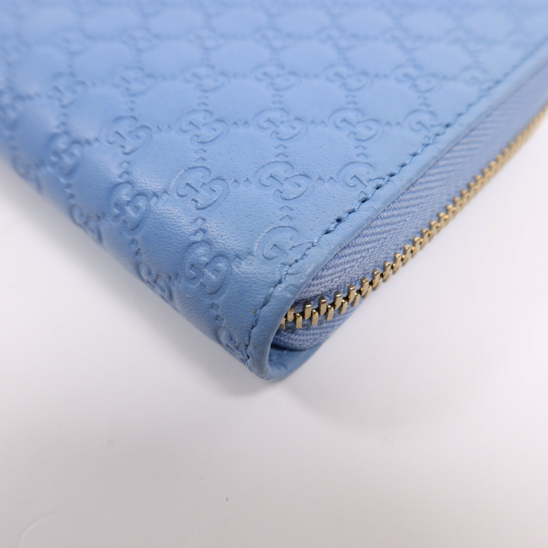 GUCCI 牛皮皮革Zipper Wallet金扣長錢包-5