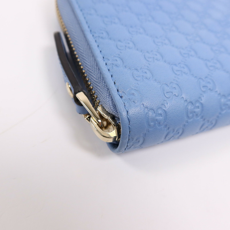 GUCCI 牛皮皮革Zipper Wallet金扣長錢包-6