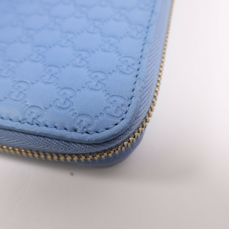 GUCCI 牛皮皮革Zipper Wallet金扣長錢包-7