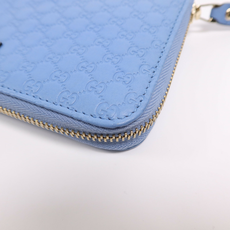 GUCCI 牛皮皮革Zipper Wallet金扣長錢包-8