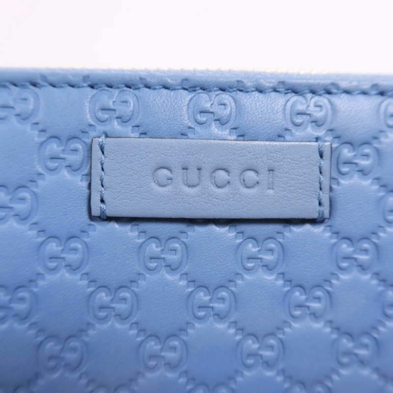GUCCI 牛皮皮革Zipper Wallet金扣長錢包-9