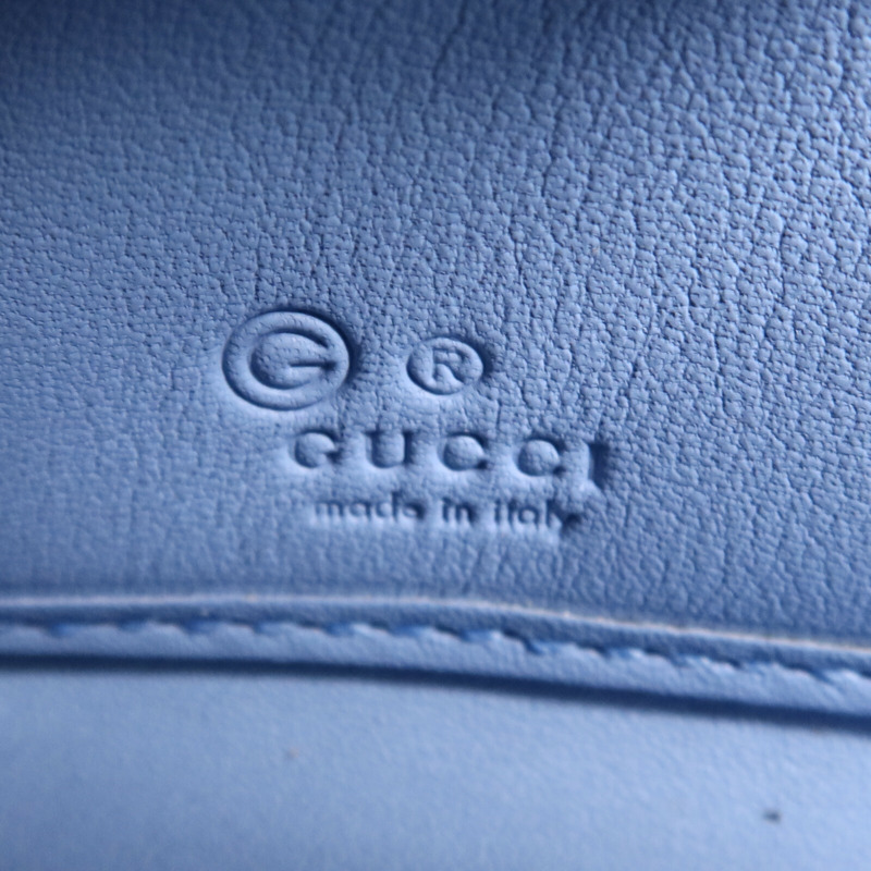 GUCCI 牛皮皮革Zipper Wallet金扣長錢包-10