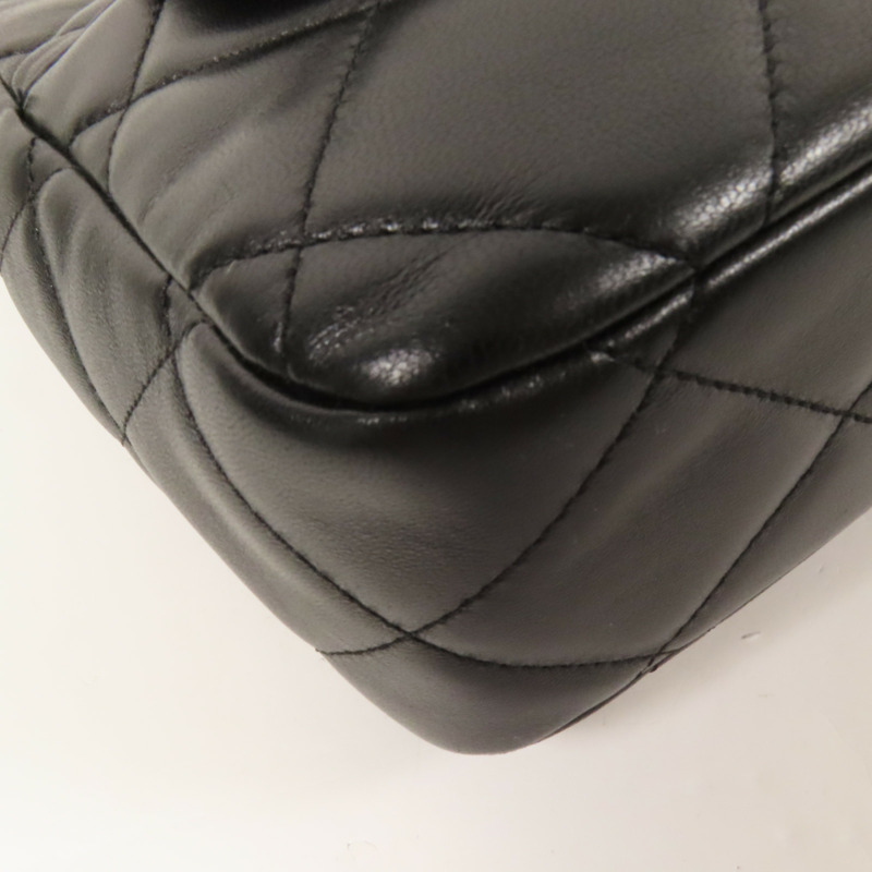 CHANEL 皮革Chain Shoulder金扣手挽肩背兩用袋-13