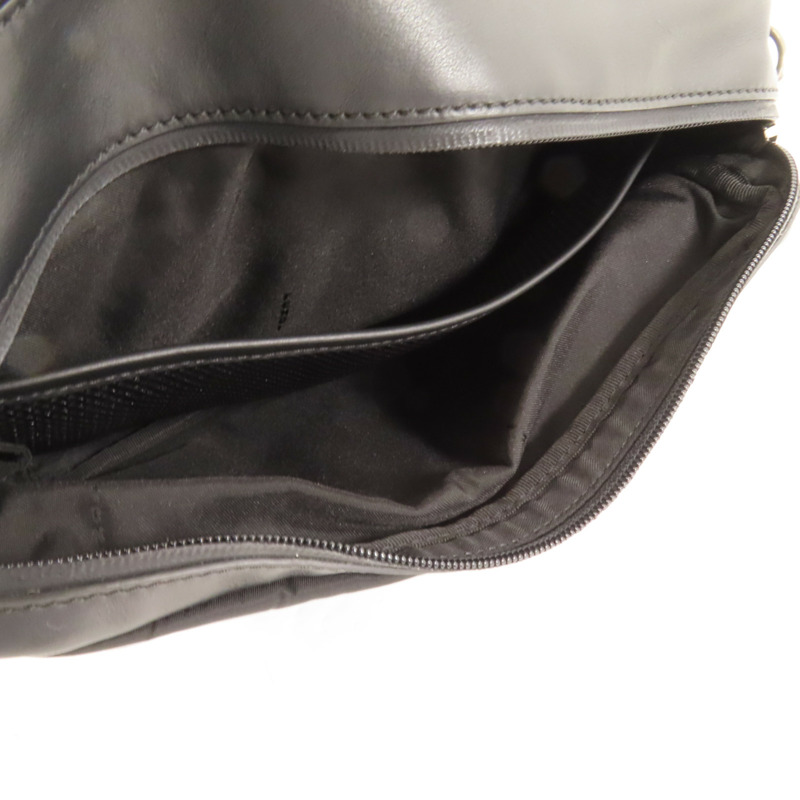 FENDI 尼龍/皮革Shoulder Bag銀扣手挽肩背兩用袋-7