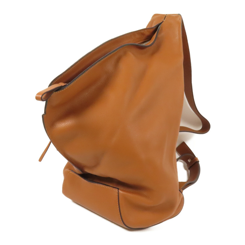 LOEWE 牛皮皮革Anton Bag銀扣肩背袋-2