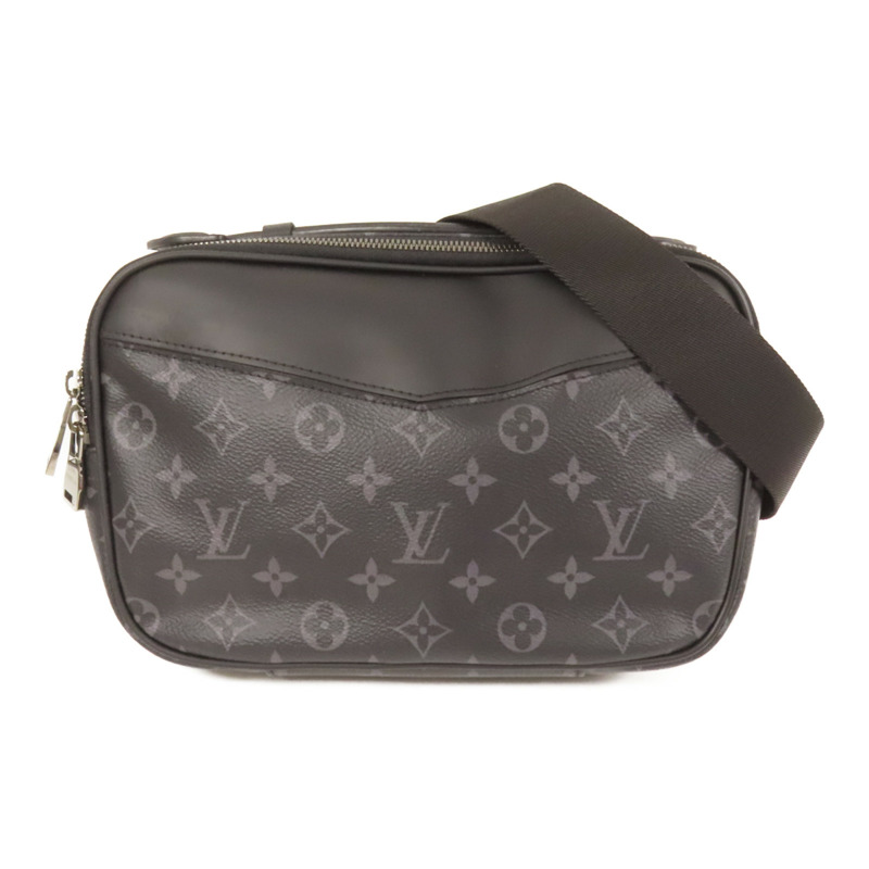 LOUIS VUITTON Monogram Eclipse Bum Bag銀扣手挽肩背兩用袋-0
