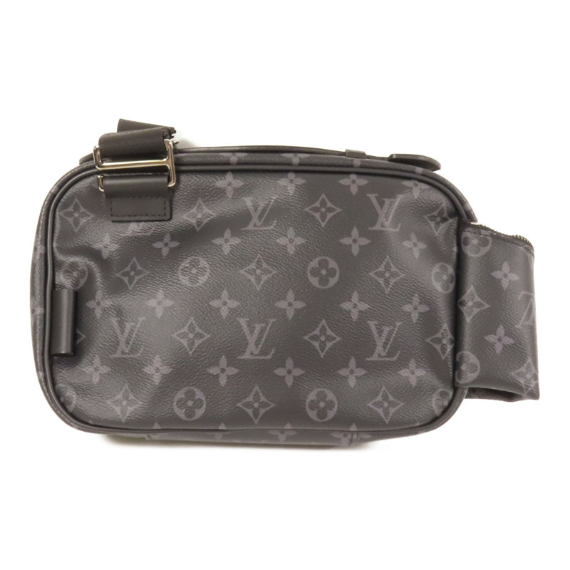 LOUIS VUITTON Monogram Eclipse Bum Bag銀扣手挽肩背兩用袋-1