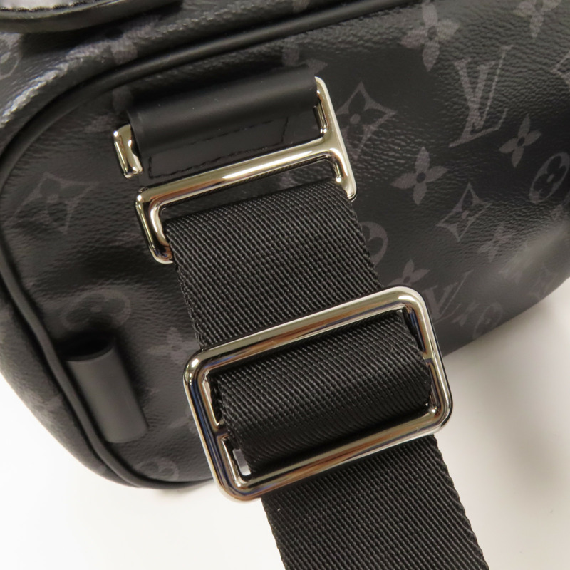 LOUIS VUITTON Monogram Eclipse Bum Bag銀扣手挽肩背兩用袋-6