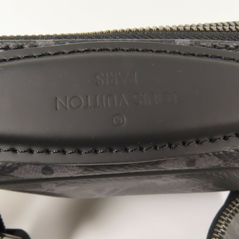 LOUIS VUITTON Monogram Eclipse Bum Bag銀扣手挽肩背兩用袋-9