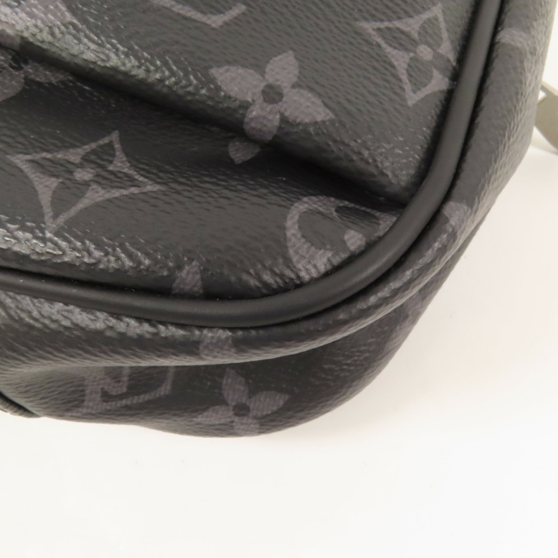LOUIS VUITTON Monogram Eclipse Bum Bag銀扣手挽肩背兩用袋-14