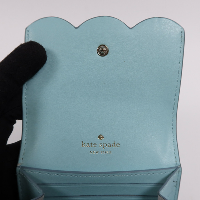Kate Spade 羊皮皮革Wallet銀扣錢包-4