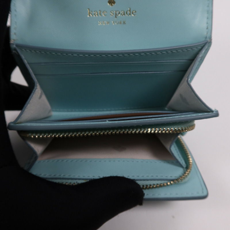 Kate Spade 羊皮皮革Wallet銀扣錢包-5