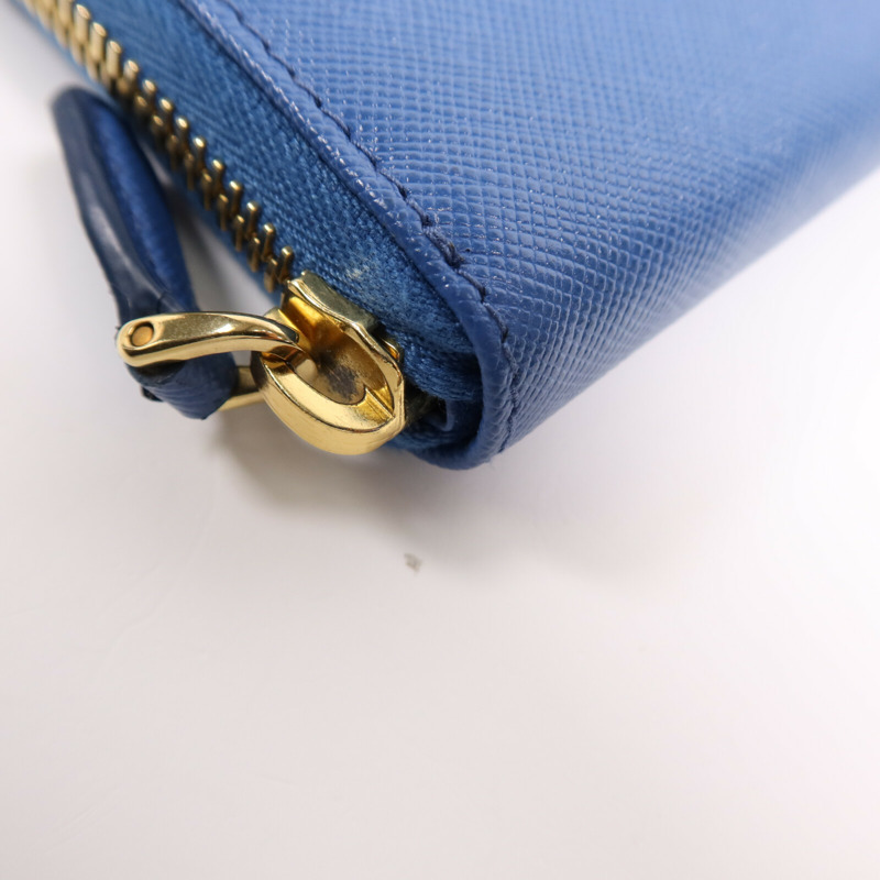 PRADA 牛皮皮革Wallet金扣長錢包-8