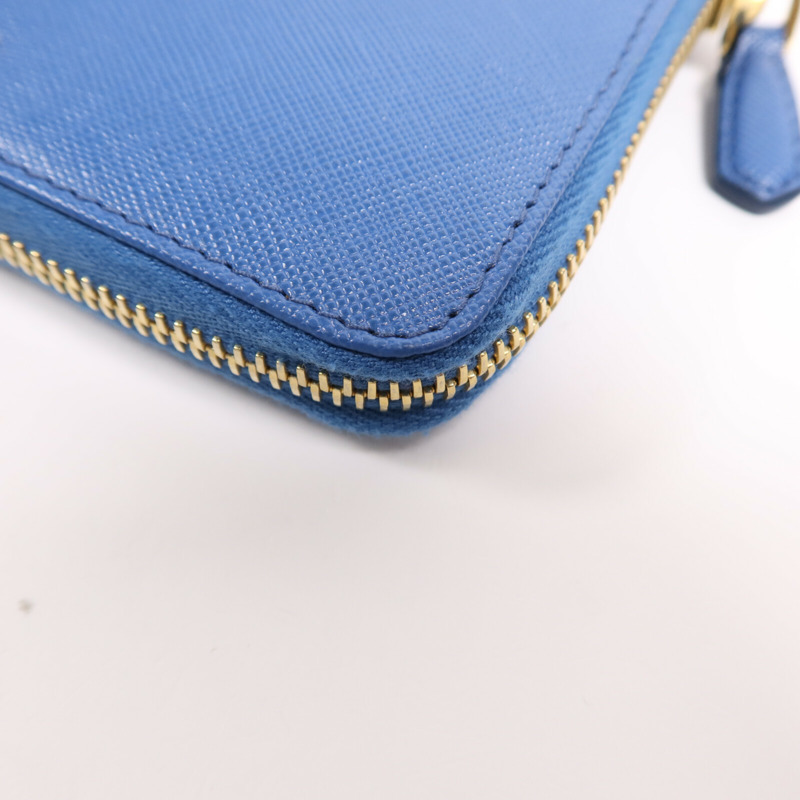 PRADA 牛皮皮革Wallet金扣長錢包-10