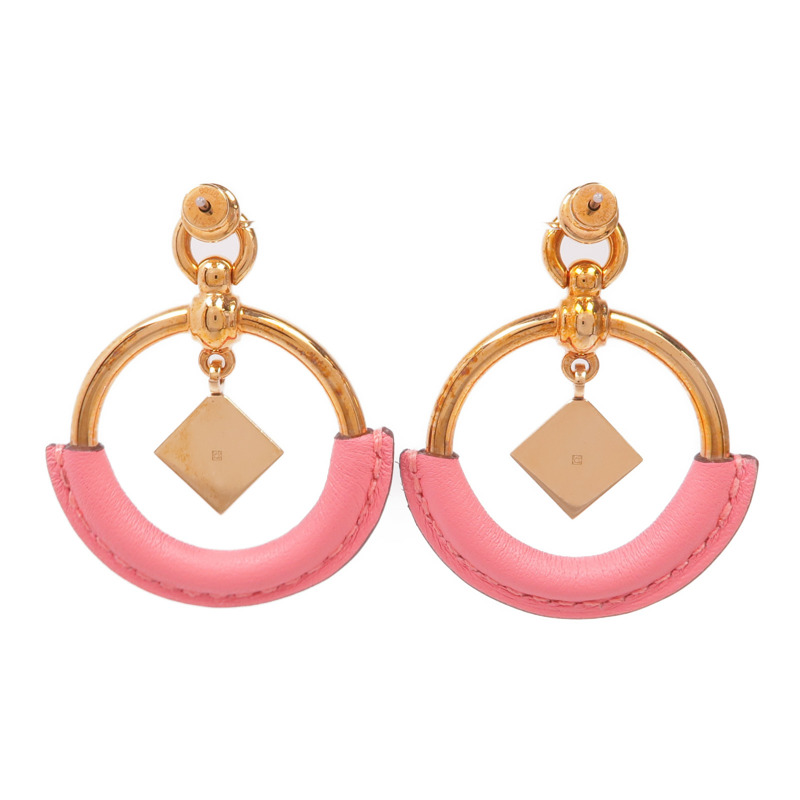HERMES 金屬/皮革Earrings耳環-2
