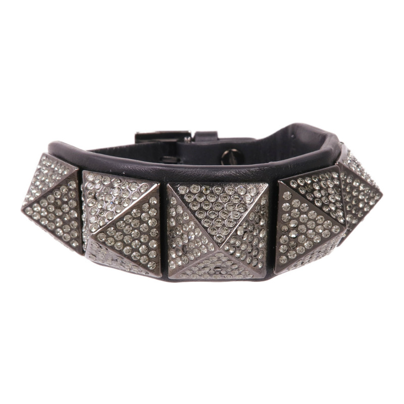 Valentino 牛皮皮革/金屬Bracelet手帶-0