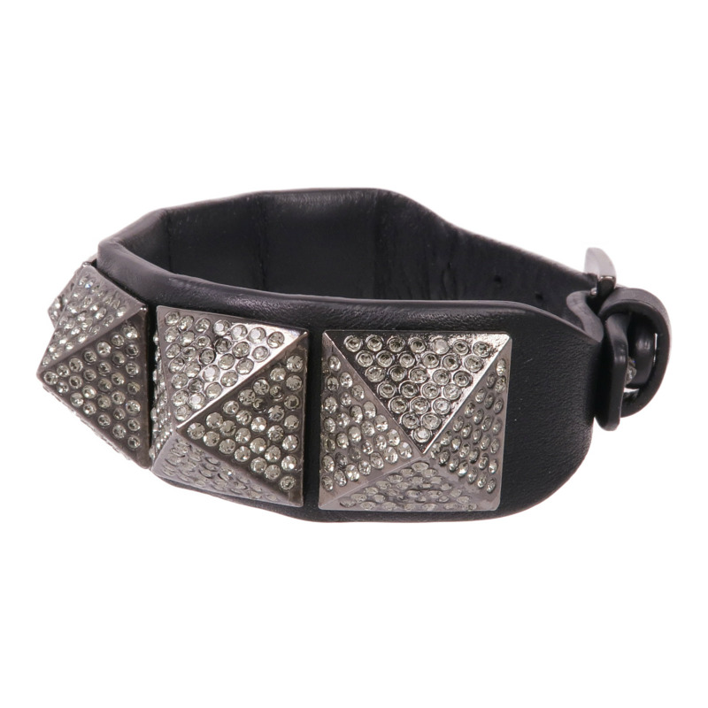 Valentino 牛皮皮革/金屬Bracelet手帶-1