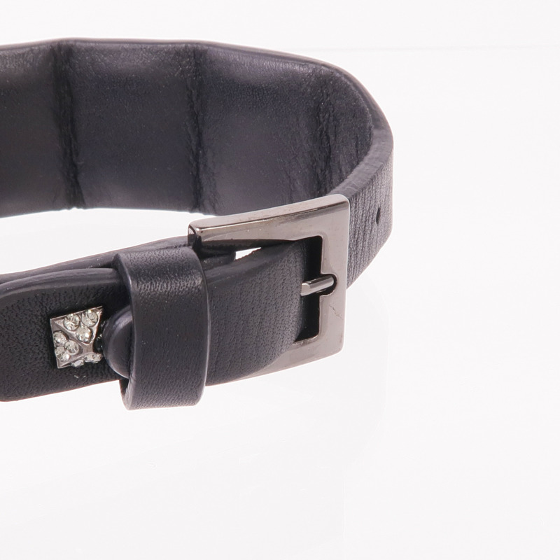 Valentino 牛皮皮革/金屬Bracelet手帶-4