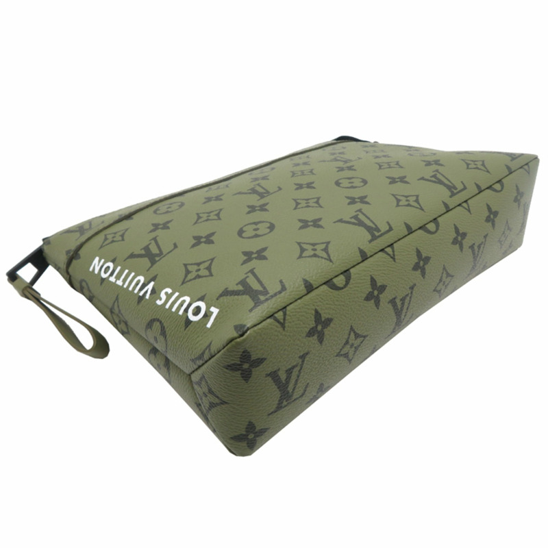Louis Vuitton Pochette Voyage Souvre 男士手拿包 M82800(已停產)Monogram 綠色-2
