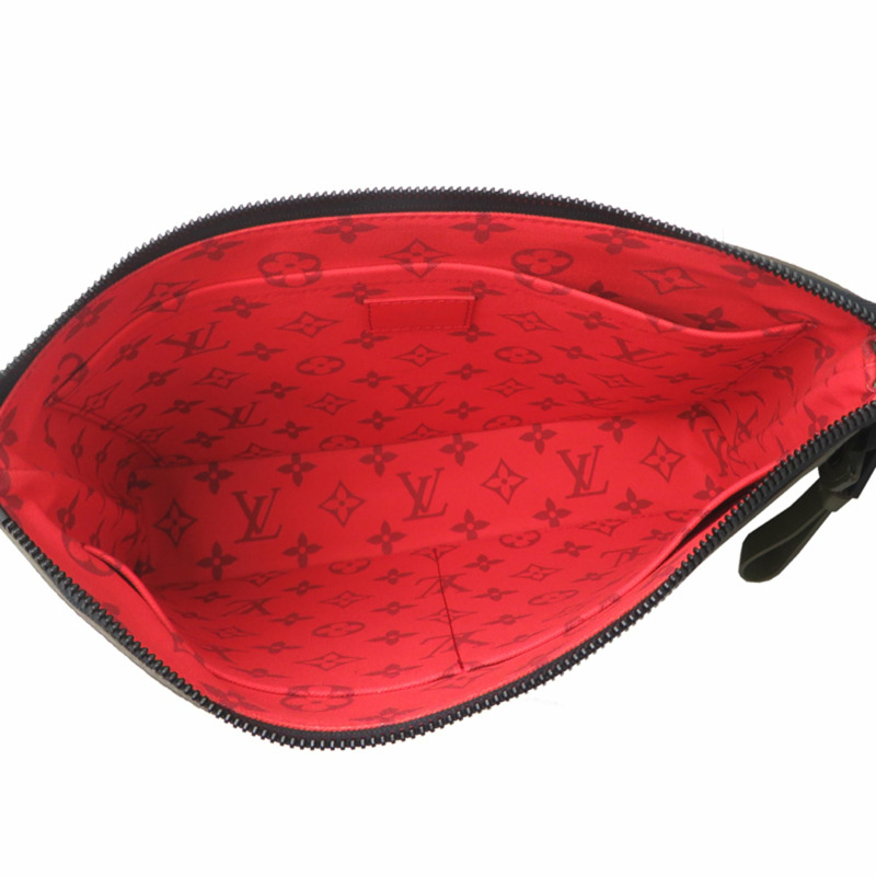 Louis Vuitton Pochette Voyage Souvre 男士手拿包 M82800(已停產)Monogram 綠色-4