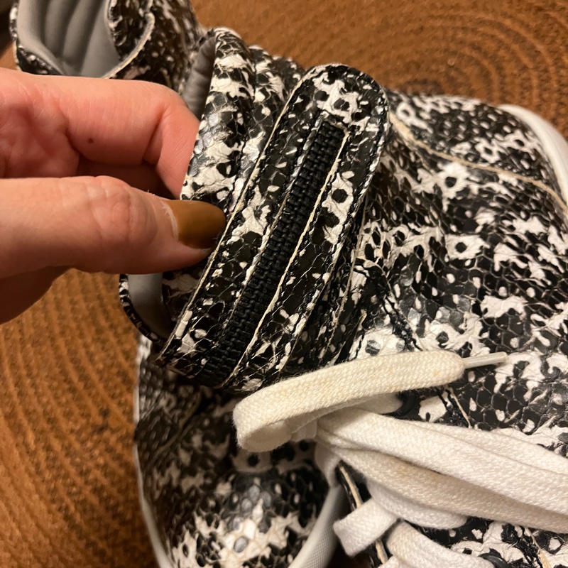 KARL LAGERFELD 真皮高筒鞋｜義大利製｜蛇紋質感・39 號✨-5