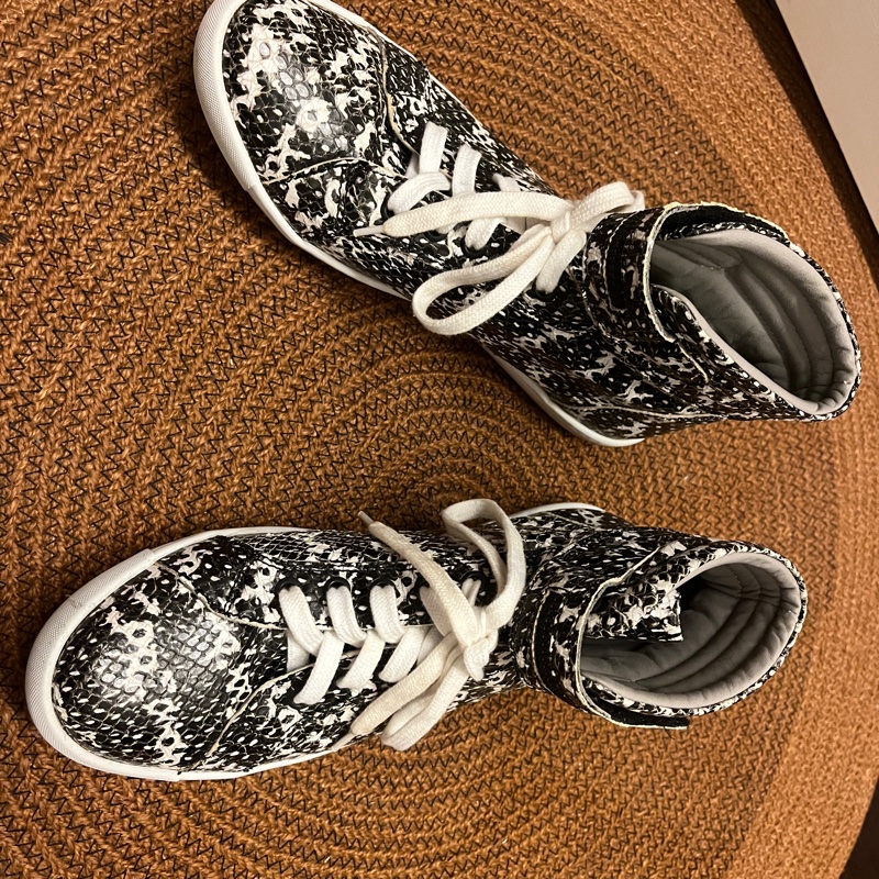 KARL LAGERFELD 真皮高筒鞋｜義大利製｜蛇紋質感・39 號✨-8