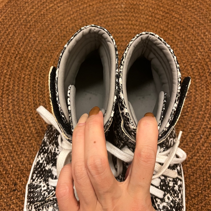 KARL LAGERFELD 真皮高筒鞋｜義大利製｜蛇紋質感・39 號✨-11