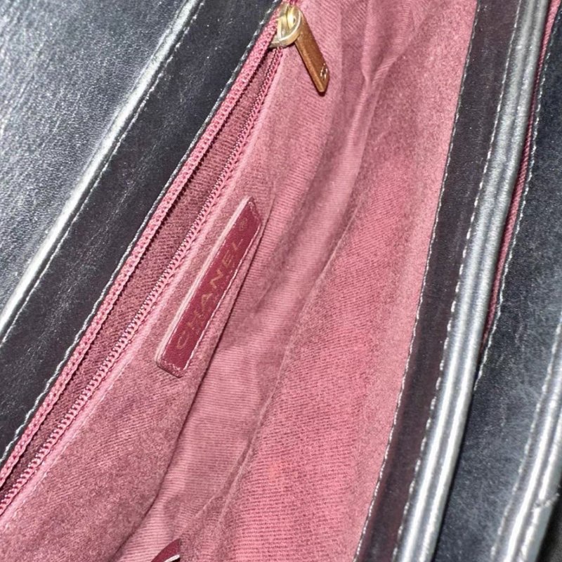 CHANEL 黑金孟買手提肩背斜背包 27*16*6 98新配件盒子塵袋保卡-1