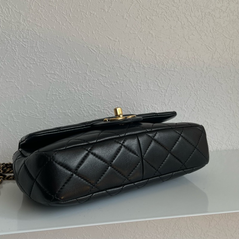 chanel黑羊皮金雙C coco20公分 老香😗-7