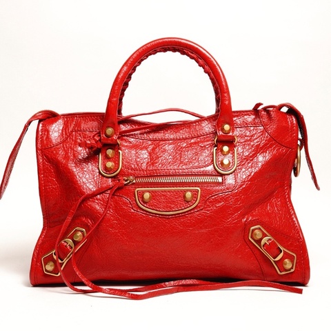 Balenciaga S City 機車包｜熱戀紅