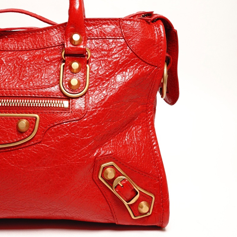 Balenciaga S City 機車包|熱戀紅-11