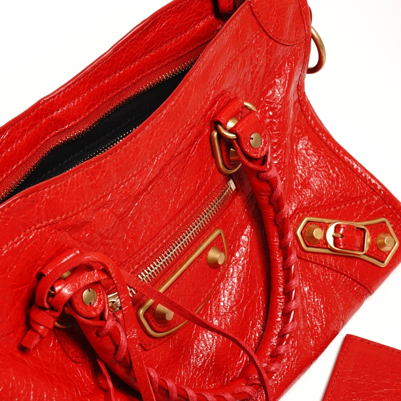 Balenciaga S City 機車包|熱戀紅-13