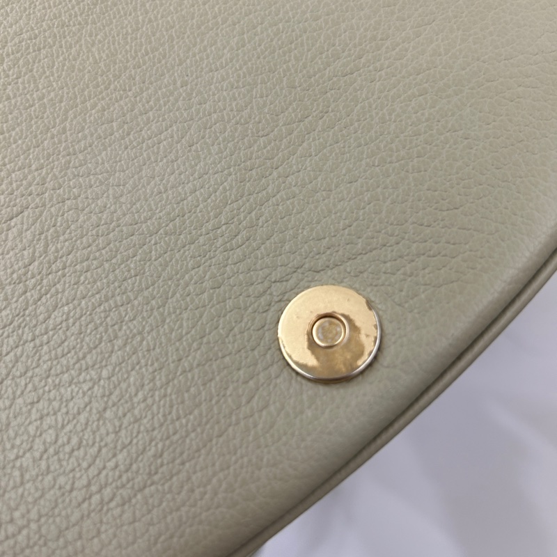 See by Chloe 灰綠牛皮麂皮內雙層斜背包-11