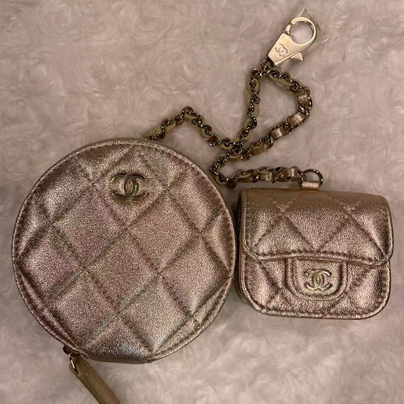 Chanel Airpods Pouch金扣零錢包-0