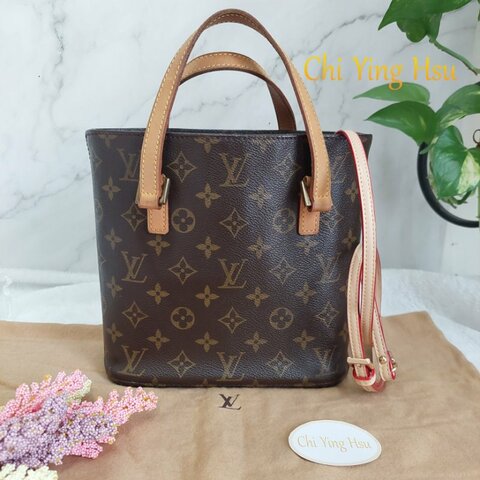LV Vivian 🎀實品拍照🎀 薇薇安M51172(9成新)小號 菜籃子 手提包 單肩包