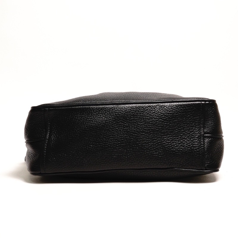 Prada黑金雙層荔紋相機包-2