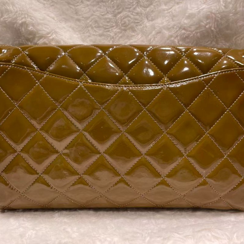 Chanel 漆皮Shoulder Bag銀扣-4