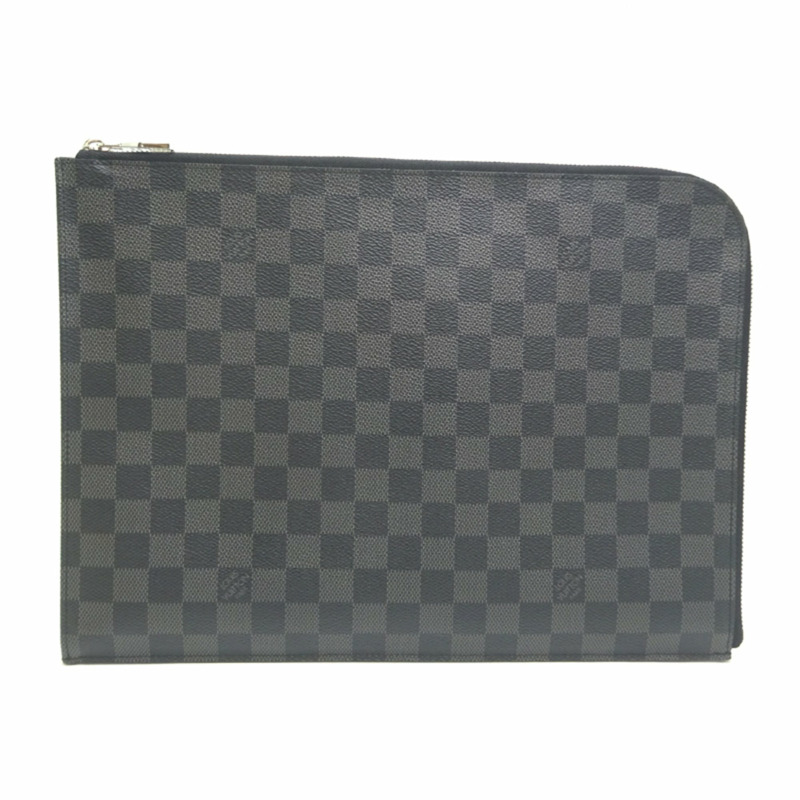 Louis Vuitton Pochette Jour GM 男士第二包 N64437(已停產)Damier Graphite Noir(黑色)-0