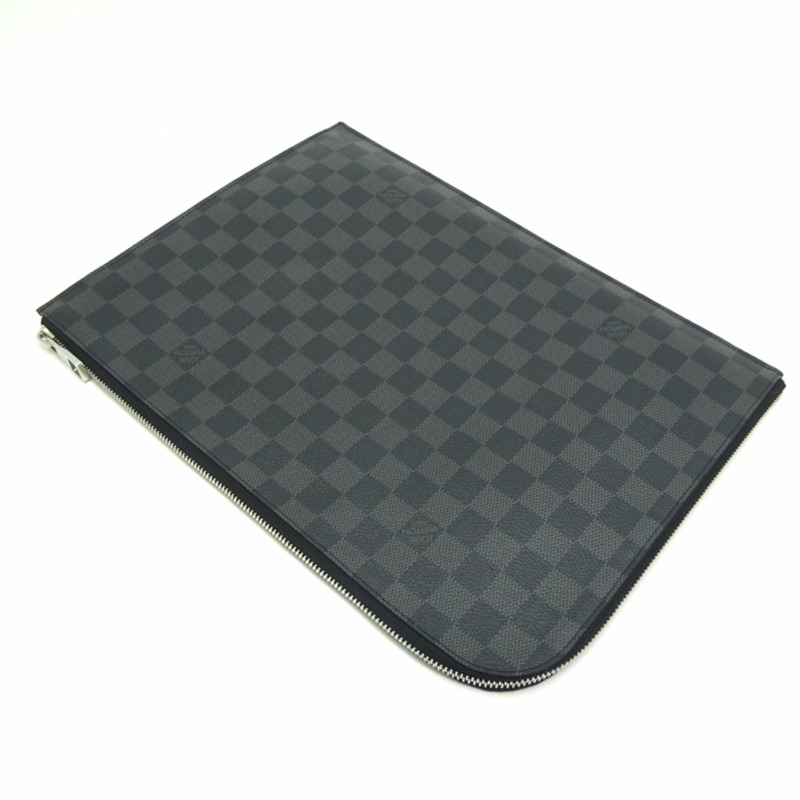 Louis Vuitton Pochette Jour GM 男士第二包 N64437(已停產)Damier Graphite Noir(黑色)-3