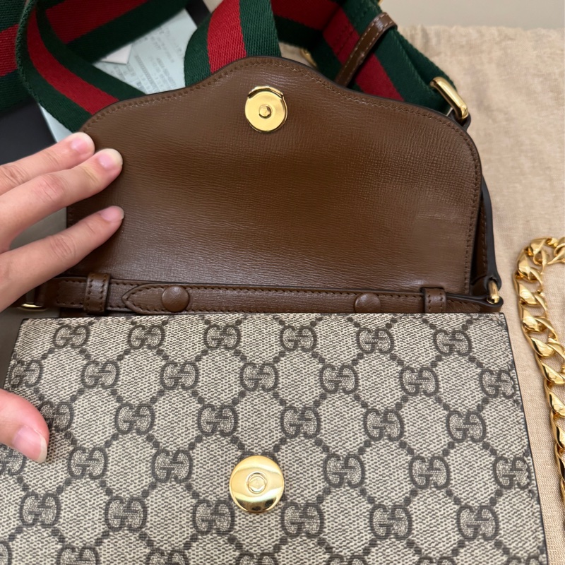 Gucci Horsebit 1955系列馬銜信封包小款-1