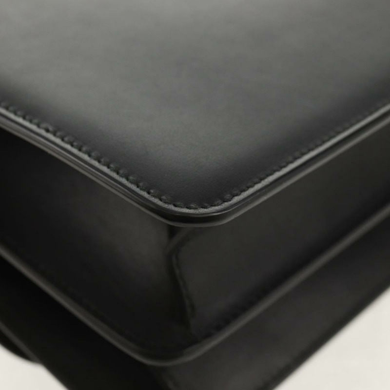 【日本直送】Salvatore Ferragamo Gancini Joan 單肩包,黑色皮革,金色,正品,貨號 149044V-16