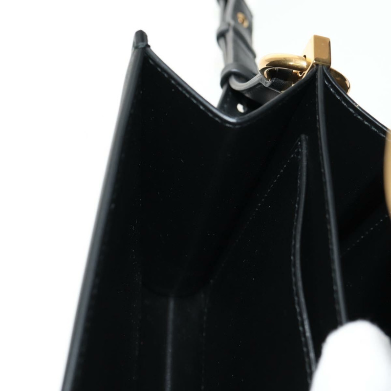 【日本直送】Salvatore Ferragamo Gancini Joan 單肩包,黑色皮革,金色,正品,貨號 149044V-26