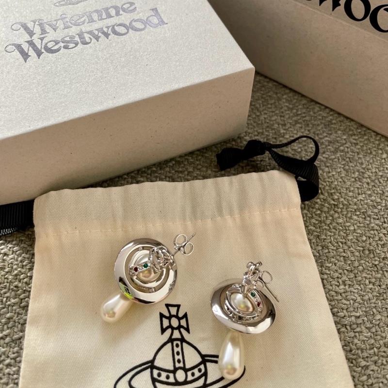 Vivienne Westwood 西太后 土星 🪐 耳環-0